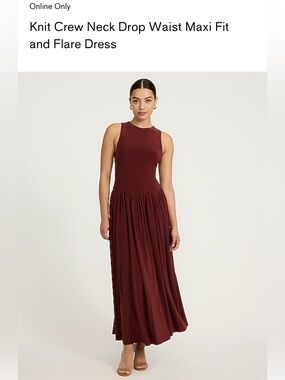 Express Sleeveless Maxi Dress in Wine